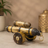Cannon Showpiece | Vintage Mini Brass Cannon | Royal Decorative Collectible | Home Décor & Gift Item