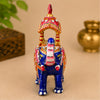 Metal Elephant Showpiece with Howdah | Traditional Rajasthani Decorative Elephant | Home Décor & Gift Item