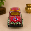Mini Car Showpiece | Hand-Painted Decorative Wooden Car | Traditional Home Décor & Gift Item