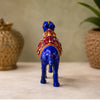 Hand-Painted Camel Showpiece, Blue and Red | Traditional Indian Decorative Figurine