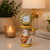 Handcrafted Marble Table Clock | Luxury Marble Analog Desk Clock