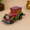 Vintage Car Showpiece | Hand-Painted Decorative Wooden Car | Traditional Home Décor & Gift Item