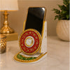 Handcrafted Marble Mobile Stand with Clock | Luxury Marble Phone Holder