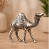 Handcrafted Silver Finish Camel Showpiece
