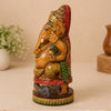 Wooden Lord Ganesha Idol | Hand-Painted Wooden Ganesh Statue