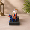 Metal Lord Ganesha with Elephant Showpiece Set | Rajasthani Hand-Painted Decorative Table Décor