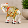 Handcrafted Marble Elephant Showpiece | White Marble Home Décor & Gift Item