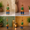 Rajasthani Metal Musician Wall Hanging Set | Traditional Handmade Home Decor