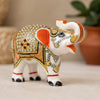 Handcrafted Marble Elephant Showpiece | White Marble Home Décor & Gift Item